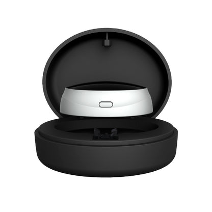 Black Smart Anti-Snoring Device - Rechargeable Pulse Throat Stimulator for Quieter Sleep