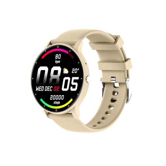 Feature-Rich Smartwatch: 1.28 HD Display  Bluetooth Calling Extensive Sports Tracking (yellow)"