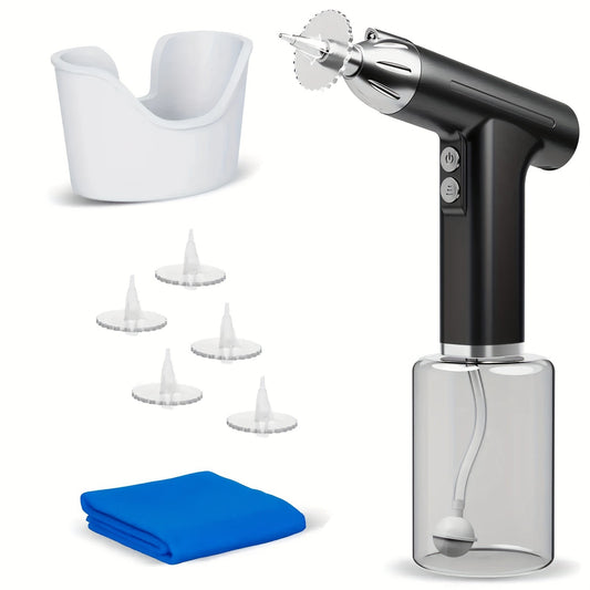 Rechargeable Electric Ear Wax Removal Kit - 3 Pressure Modes, LED Light & 90-Day Battery Life(black)