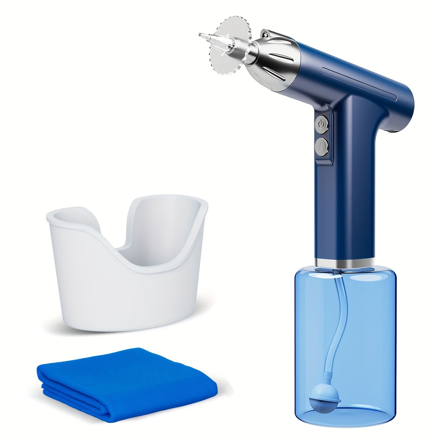 Rechargeable Electric Ear Wax Removal Kit - 3 Pressure Modes, LED Light & 90-Day Battery Life(blue)