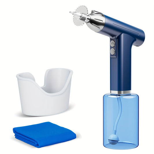 Rechargeable Electric Ear Wax Removal Kit - 3 Pressure Modes, LED Light & 90-Day Battery Life(blue)