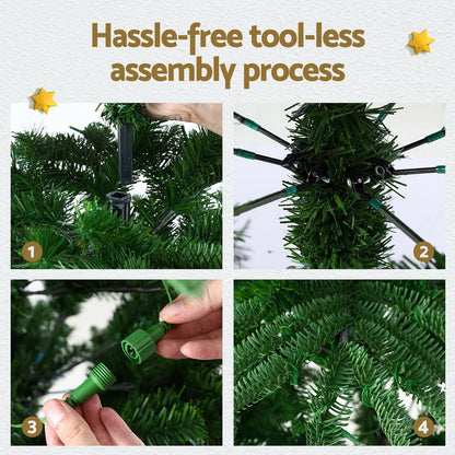 Jingle Jollys Christmas Tree 2.1M LED Sparse Xmas Tree 860 Tips Party Decoration