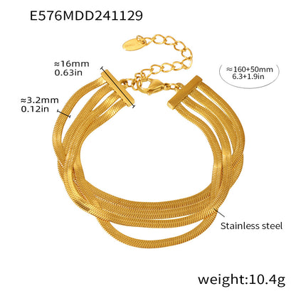 Titanium Steel PVD Vacuum Gold-plated Non-fading Women's Jewelry