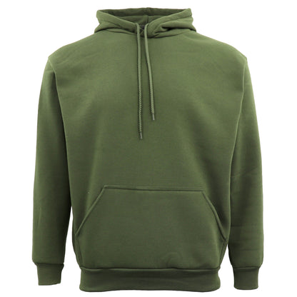 Adult Unisex Men's Basic Plain Hoodie Pullover Sweater Sweatshirt Jumper XS-8XL, Olive, S